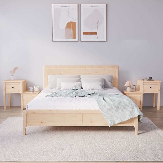 Bedside Cabinet | Set of 2 | Pine | Solid pine wood | Standard