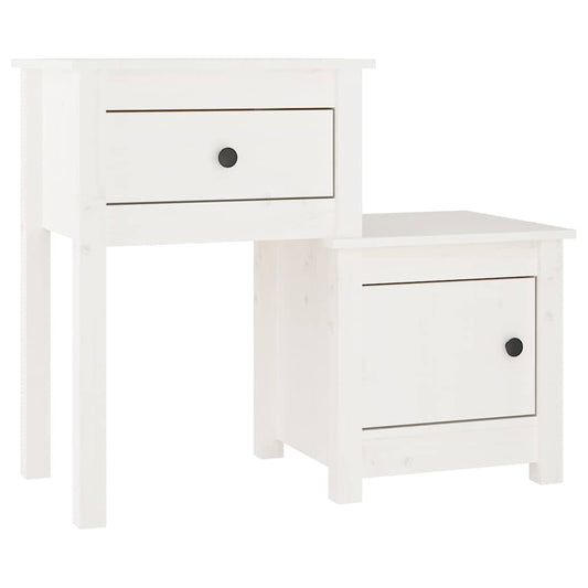 Bedside Cabinet | White | Solid pine wood | Medium | Bedside Cabinet
