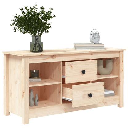 TV Cabinet 103x36.5x52 cm Solid Wood Pine