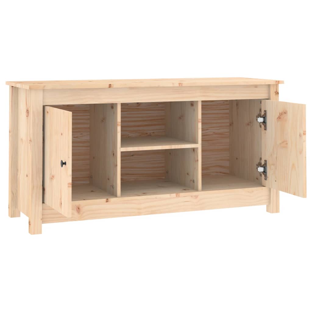 TV Cabinet 103x36.5x52 cm Solid Wood Pine