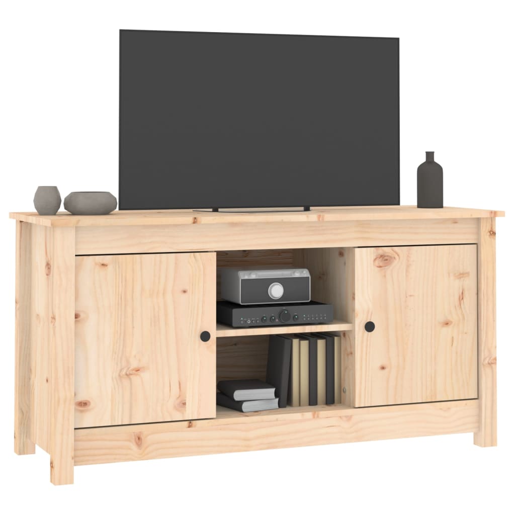 TV Cabinet 103x36.5x52 cm Solid Wood Pine