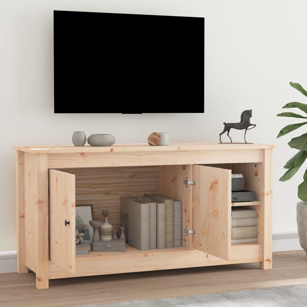 TV Cabinet 103x36.5x52 cm Solid Wood Pine