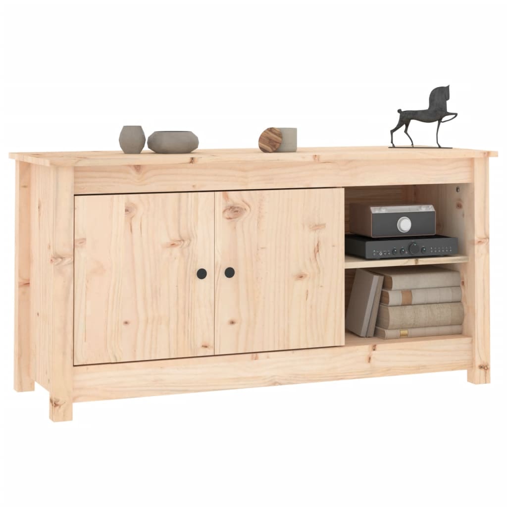 TV Cabinet 103x36.5x52 cm Solid Wood Pine