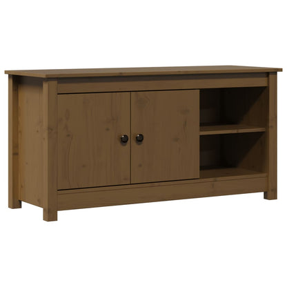 TV Cabinet Honey Brown 103x36.5x52 cm Solid Wood Pine