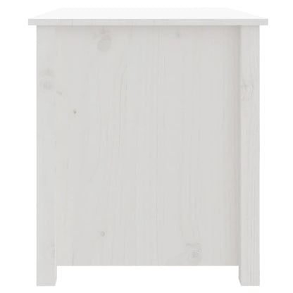 Coffee Table White 71x49x55 cm Solid Wood Pine