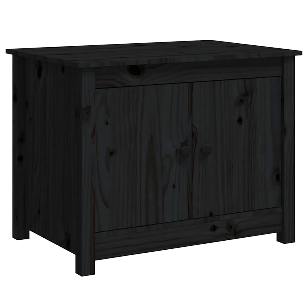 Coffee Table | Black | Solid Pine Wood | Medium | Coffee Table