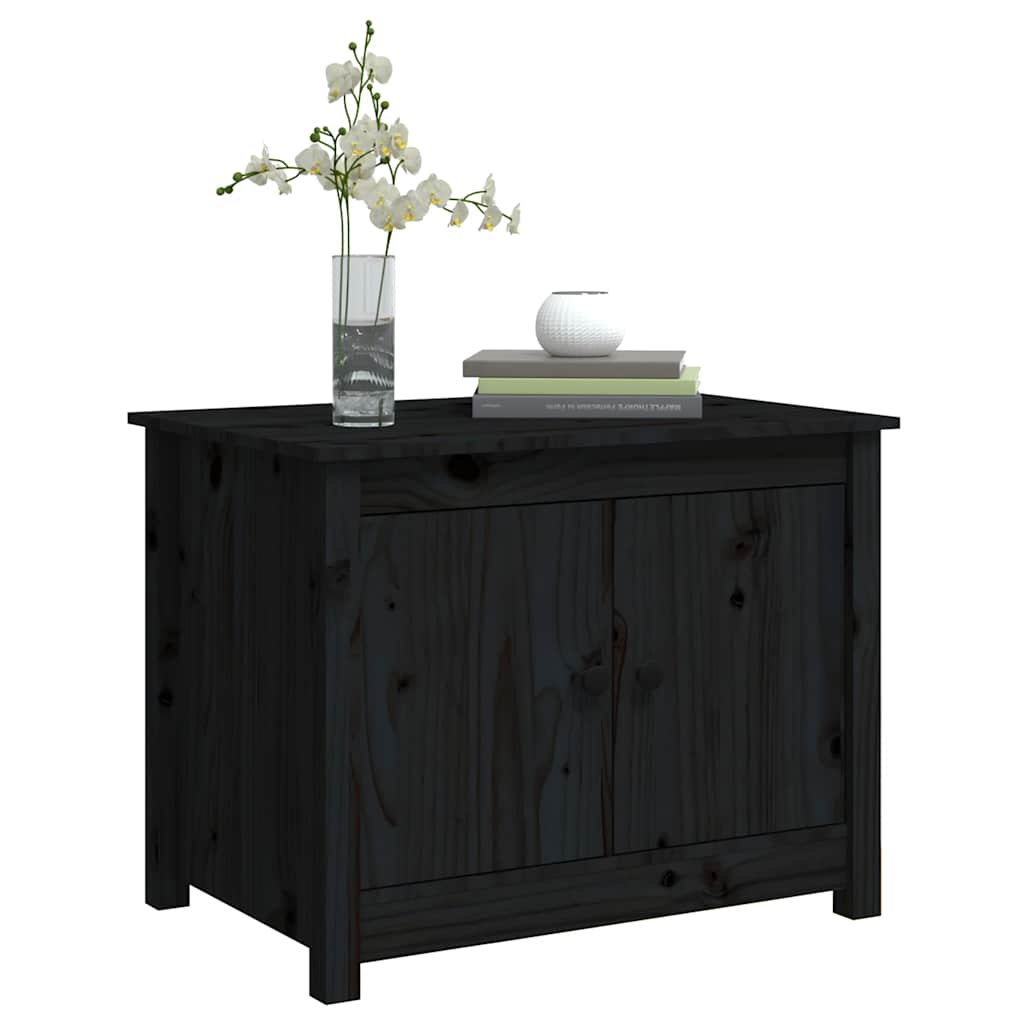 Coffee Table | Black | Solid Pine Wood | Medium | Coffee Table