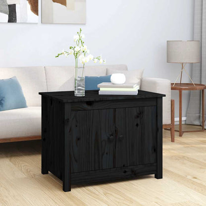 Coffee Table | Black | Solid Pine Wood | Medium | Coffee Table