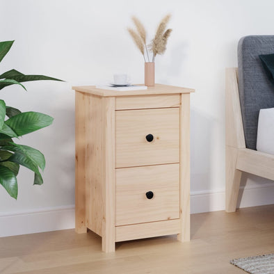 Bedside Cabinet 40x35x61.5 cm Solid Wood Pine