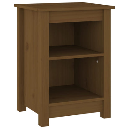 Bedside Cabinet Honey Brown 40x35x55 cm Solid Wood Pine