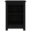 Bedside Cabinet Black 40x35x55 cm Solid Wood Pine