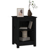 Bedside Cabinet Black 40x35x55 cm Solid Wood Pine