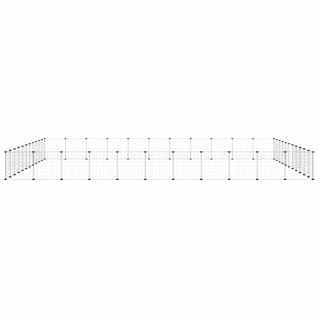 Pet Cage | Black | Powder-coated steel | 44-Panel | Modular | Pet Cage