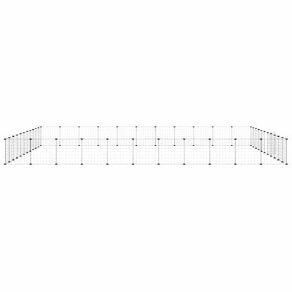 Pet Cage | Black | Powder-coated steel | 44-Panel | Modular | Pet Cage