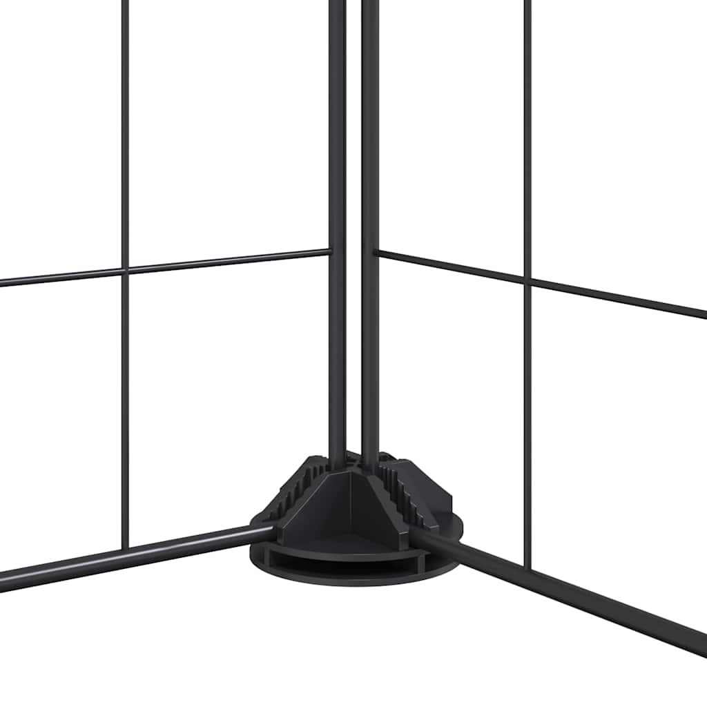 Pet Cage | Black | Powder-coated steel | 44-Panel | Modular | Pet Cage