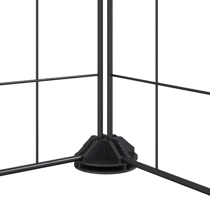 Pet Cage | Black | Powder-coated steel | 44-Panel | Modular | Pet Cage
