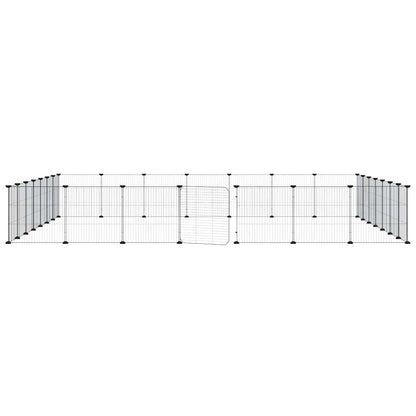 Pet Cage | Black | Powder-coated steel | Large | Adjustable Armrests