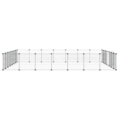 Pet Cage | Black | Powder-coated steel | Large | Adjustable Armrests