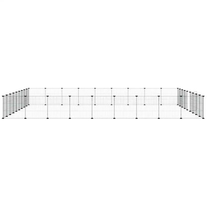 Pet Cage | Black | Powder-coated steel | Spacious | Collapsible