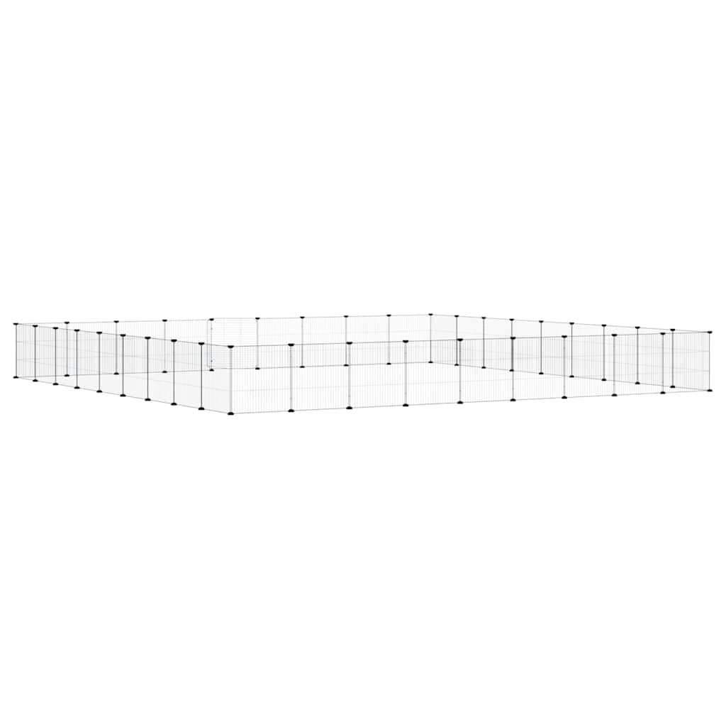 Pet Cage | Black | Powder-coated steel | Spacious | Collapsible
