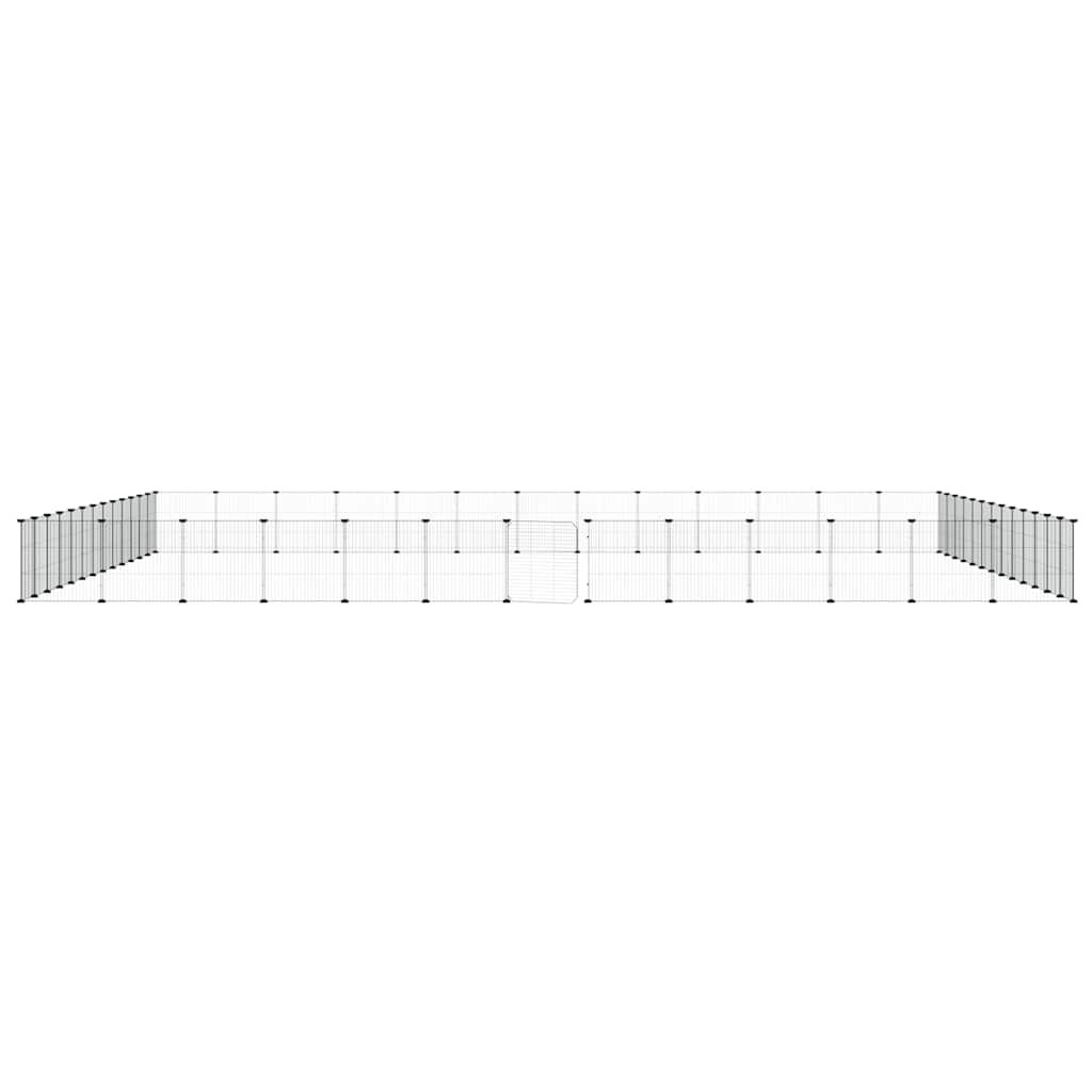 Pet Cage | Black | Powder-coated steel | Large | Adjustable Armrests