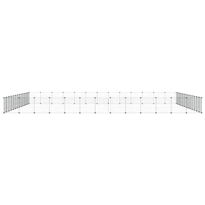 Pet Cage | Black | Powder-coated steel | Large | Adjustable Armrests