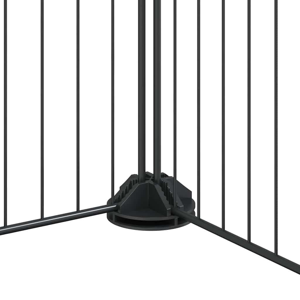 Pet Cage | Black | Powder-coated steel | Large | Adjustable Armrests