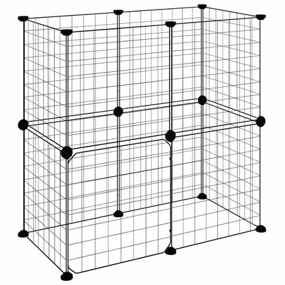 Pet Cage | Black | Powder-coated steel | Adjustable size