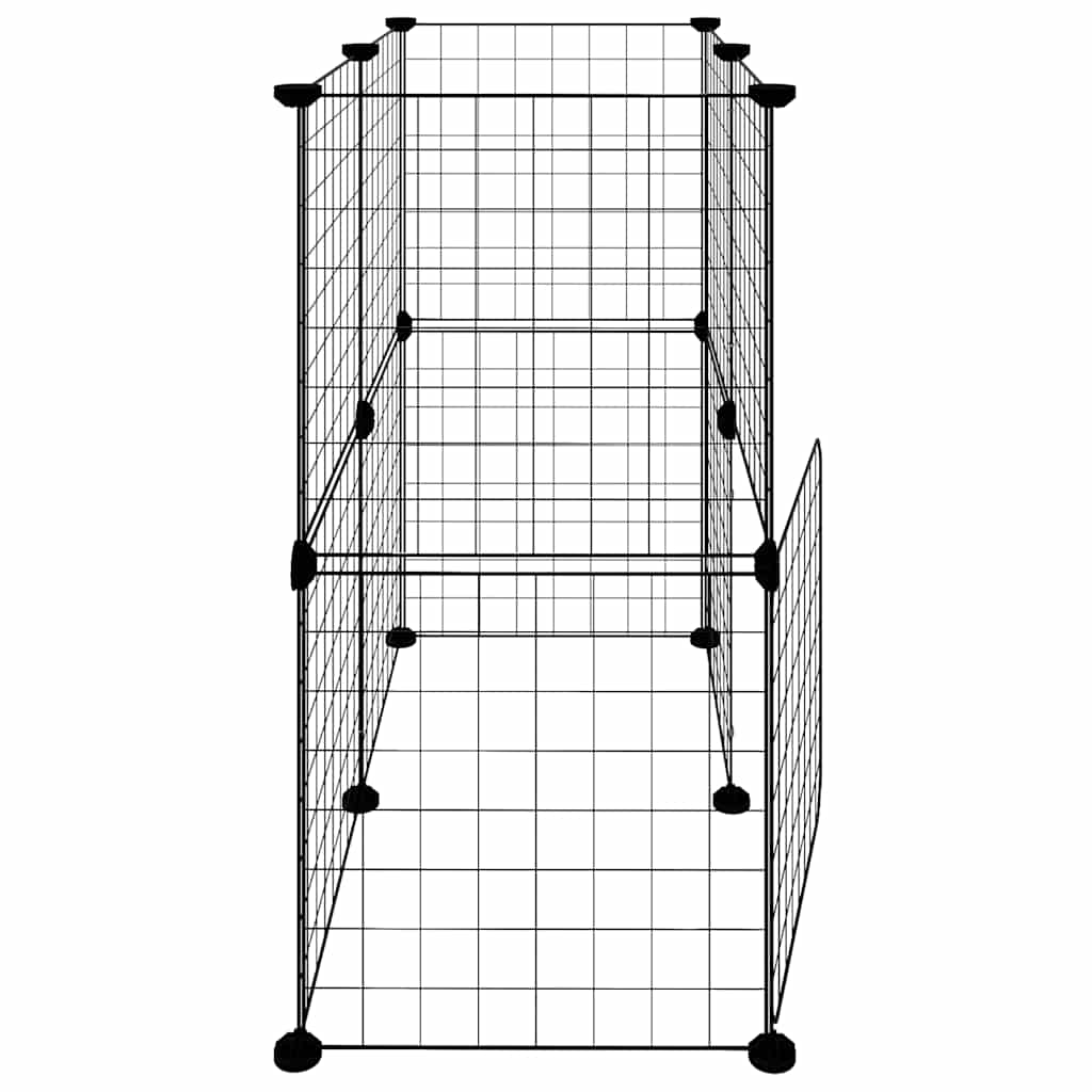 Pet Cage | Black | Powder-coated steel | Adjustable size