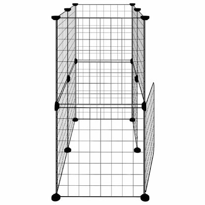Pet Cage | Black | Powder-coated steel | Adjustable size