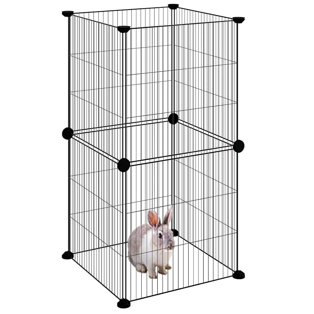 Pet Cage | Black | Powder-coated steel | 35 x 35 x 70 cm | Pet Cage