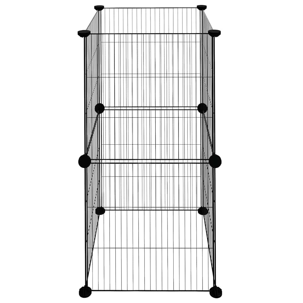 Pet Cage | Black | Powder-coated steel | 35 x 35 x 70 cm | Pet Cage