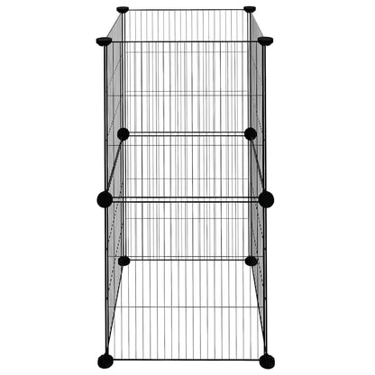 Pet Cage | Black | Powder-coated steel | 35 x 35 x 70 cm | Pet Cage
