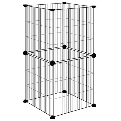 Pet Cage | Black | Powder-coated steel | 35 x 35 x 70 cm | Pet Cage