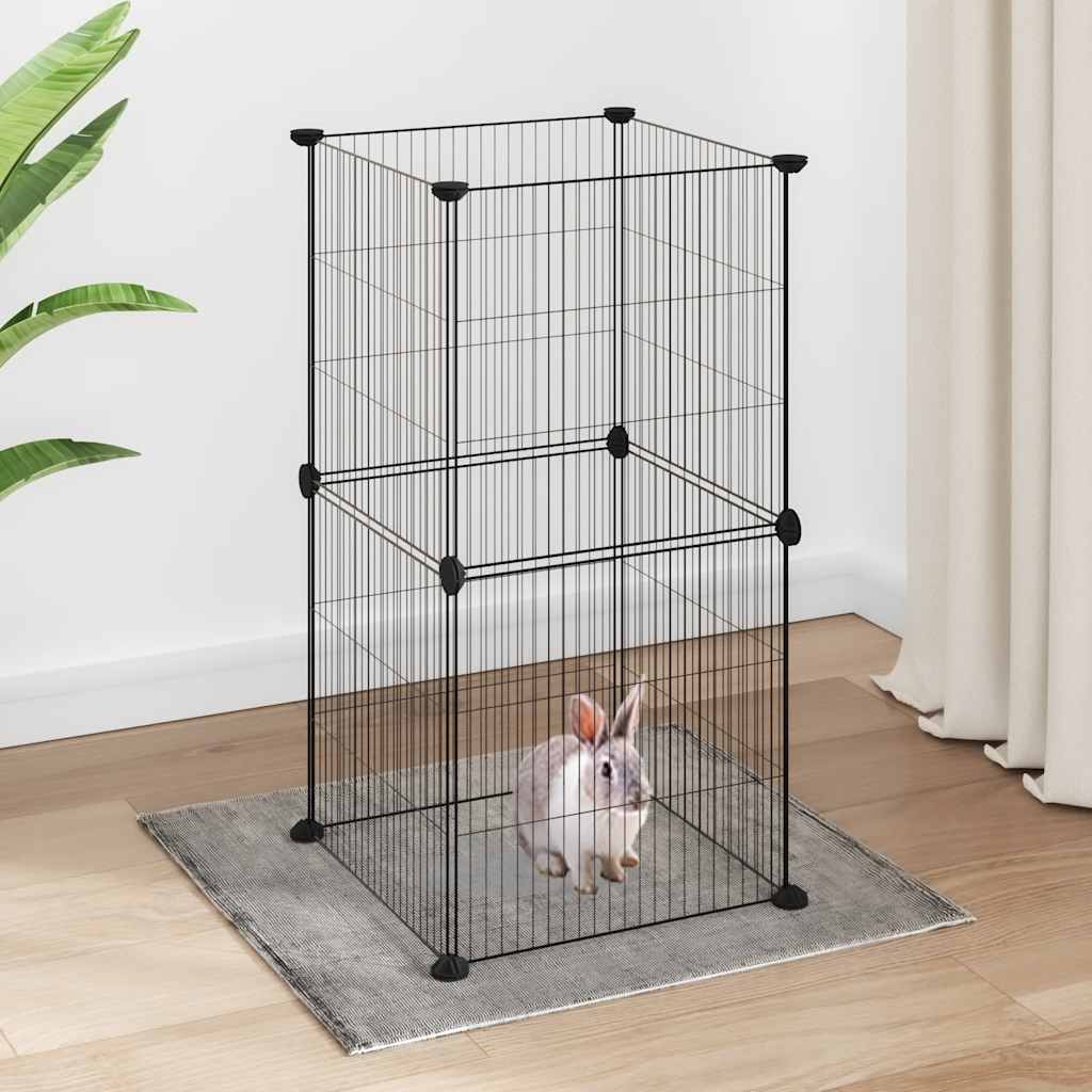Pet Cage | Black | Powder-coated steel | 35 x 35 x 70 cm | Pet Cage
