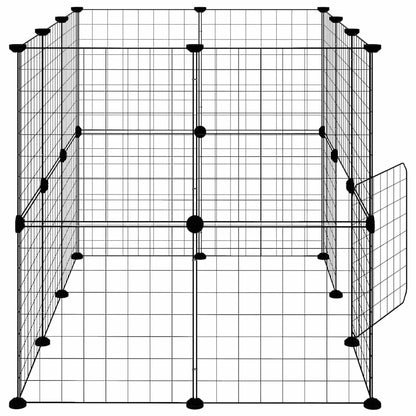 Pet Cage | Black | Powder-coated steel | 105 cm x 70 cm x 70 cm