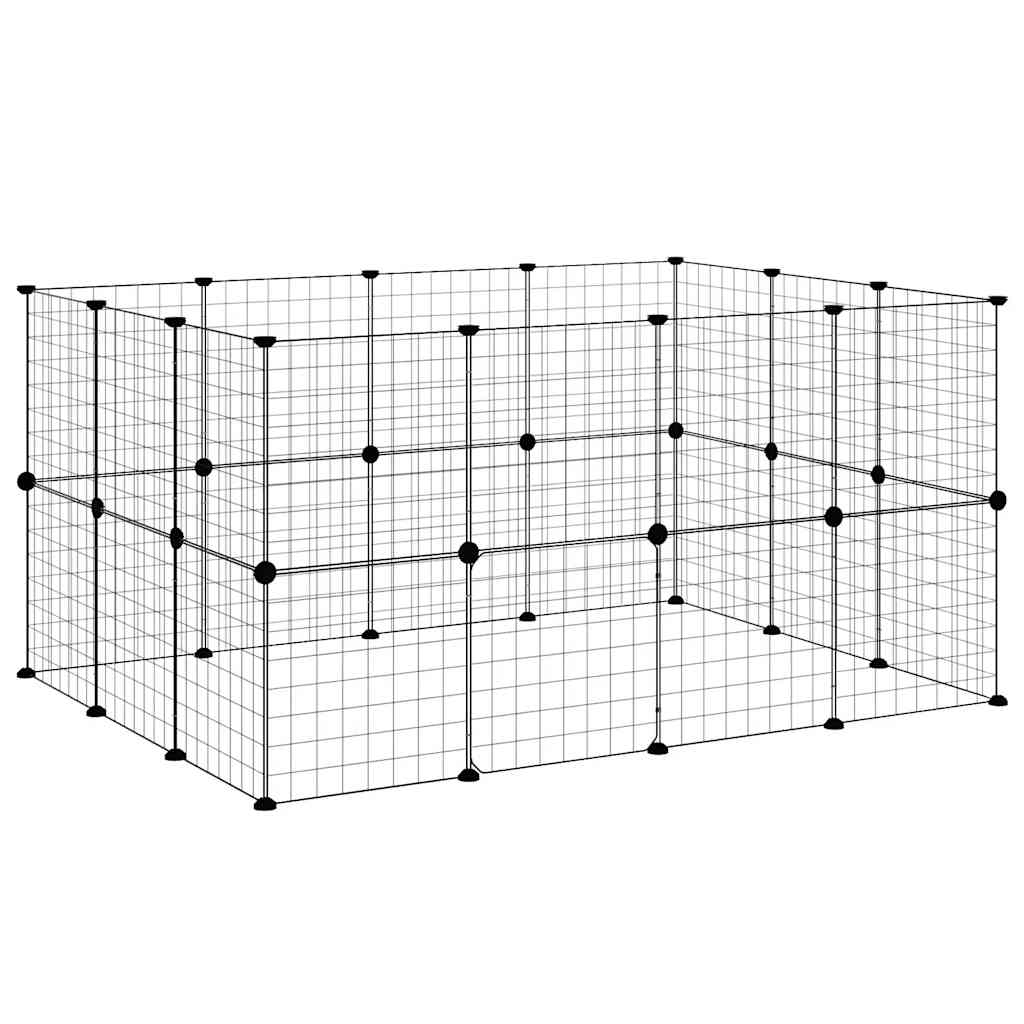 Pet Cage | Black | Powder-coated steel | 35 x 35 cm | Expandable
