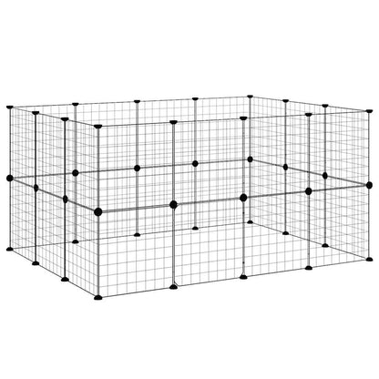 Pet Cage | Black | Powder-coated steel | 35 x 35 cm | Expandable