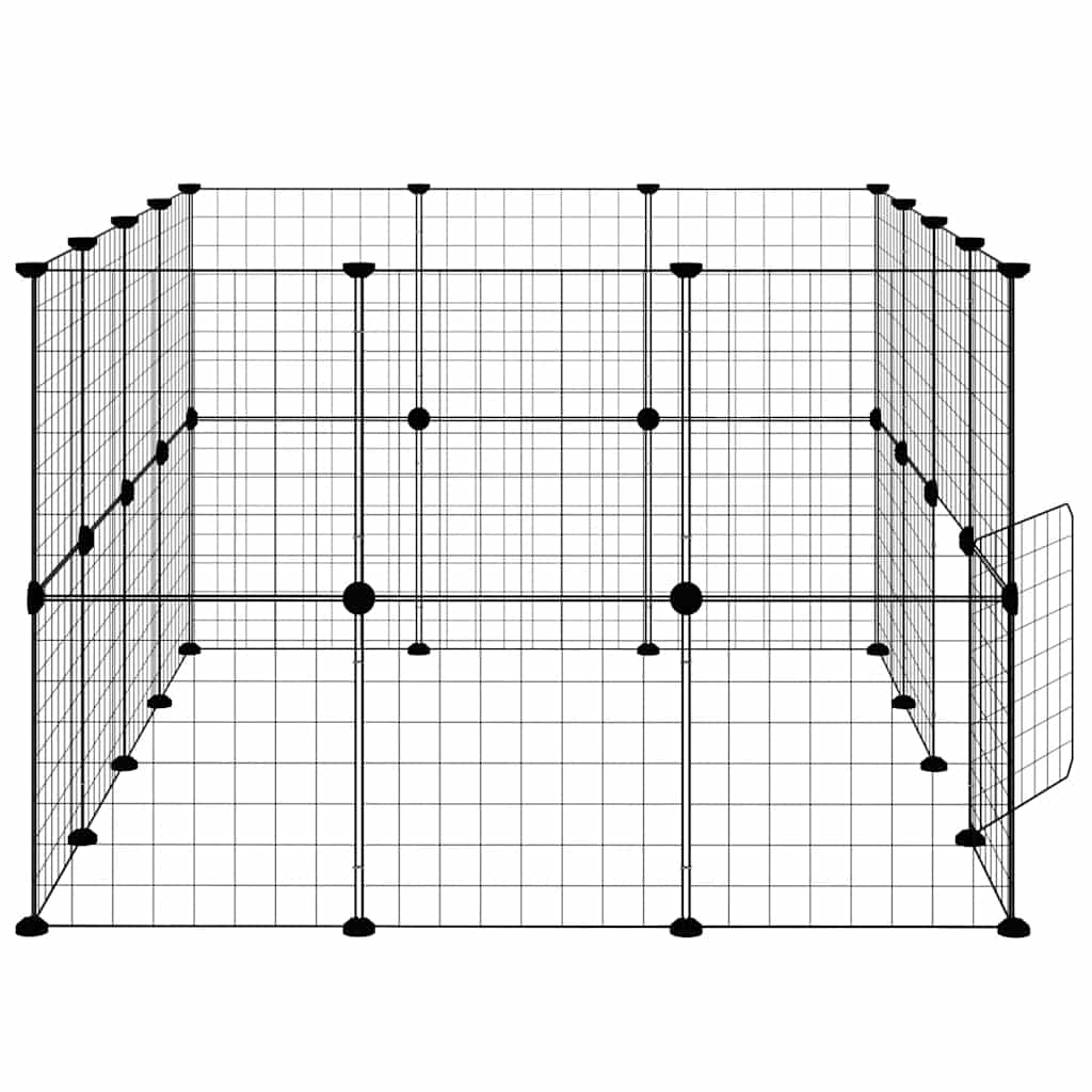 Pet Cage | Black | Powder-coated steel | 35 x 35 cm | Expandable