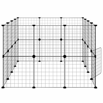 Pet Cage | Black | Powder-coated steel | 35 x 35 cm | Expandable