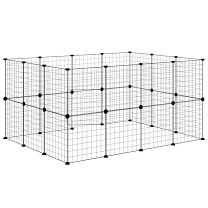 Pet Cage | Black | Powder-coated steel | 35 x 35 cm | Expandable