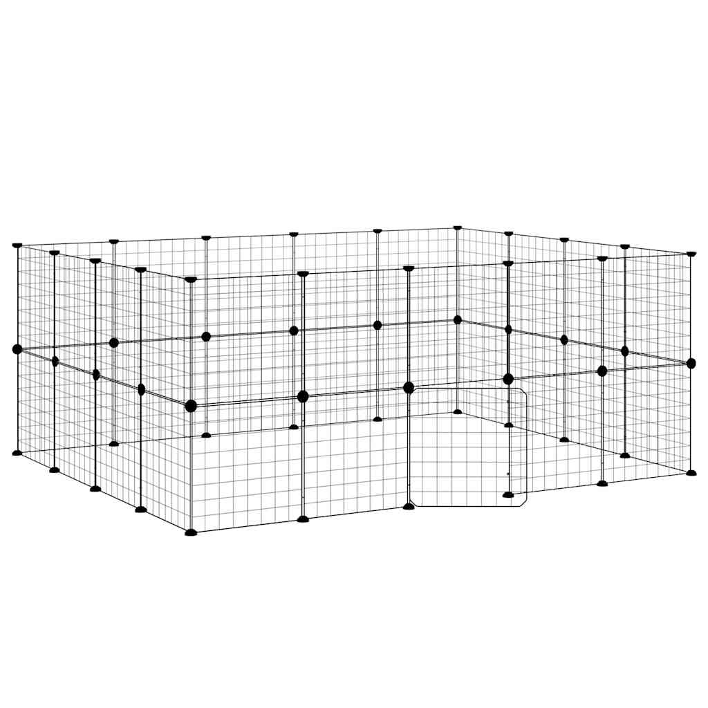 Pet Cage | Black | Powder-coated steel | Small Pet Cage | Collapsible