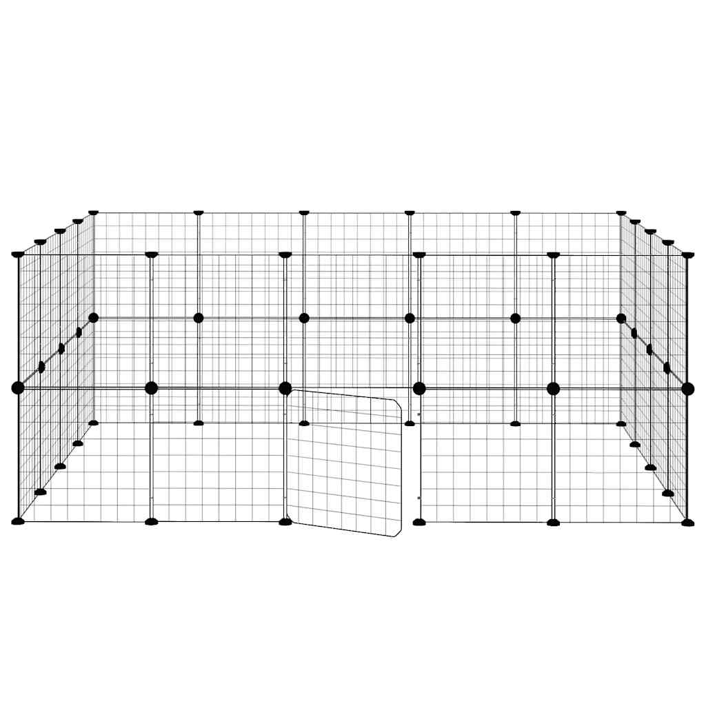 Pet Cage | Black | Powder-coated steel | Small Pet Cage | Collapsible