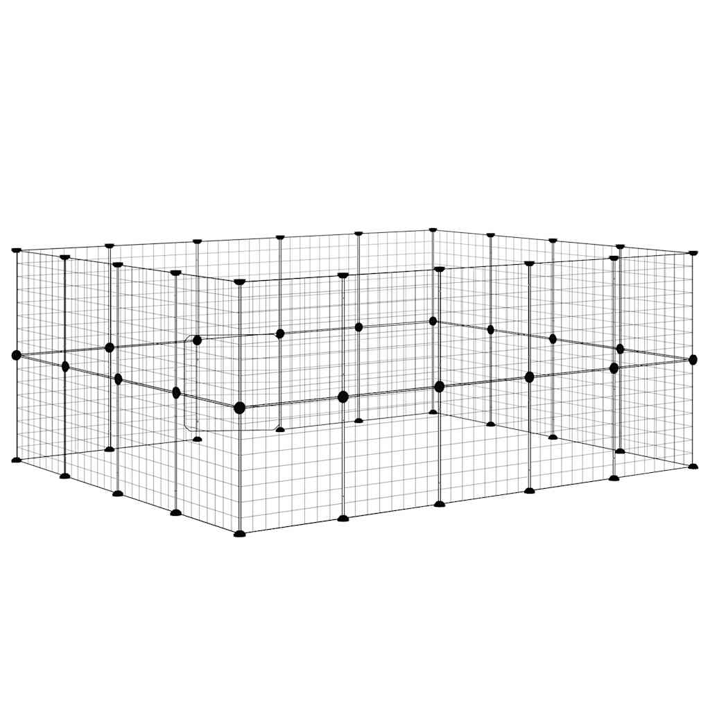 Pet Cage | Black | Powder-coated steel | Small Pet Cage | Collapsible