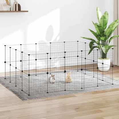 Pet Cage | Black | Powder-coated steel | Small Pet Cage | Collapsible
