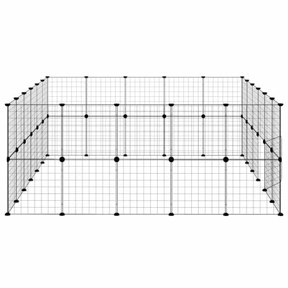 Pet Cage | Black | Powder-Coated Steel | Expandable | Animal Cage
