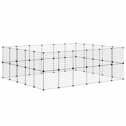 Pet Cage | Black | Powder-Coated Steel | Expandable | Animal Cage