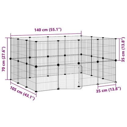 Pet Cage | Black | Powder-coated steel | Customisable | Modular | Cage