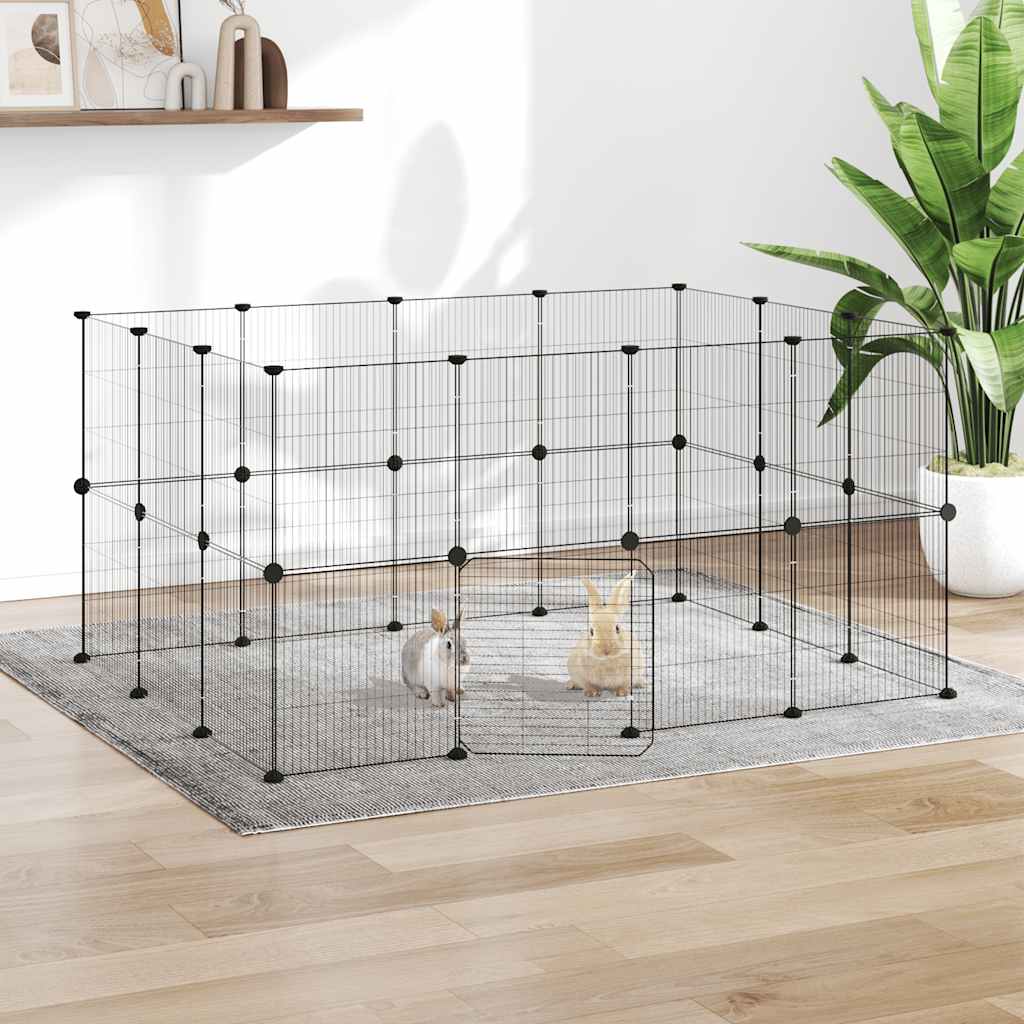 Pet Cage | Black | Powder-coated steel | Customisable | Modular | Cage