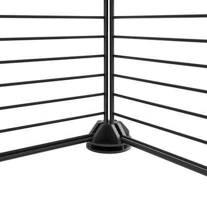 Pet Cage | Black | Powder-Coated Steel | 36-Panel | Expandable | Cage